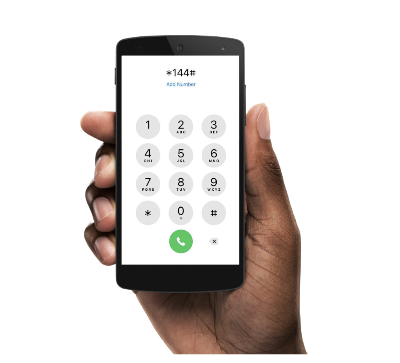 ussd phone hand transparent bg